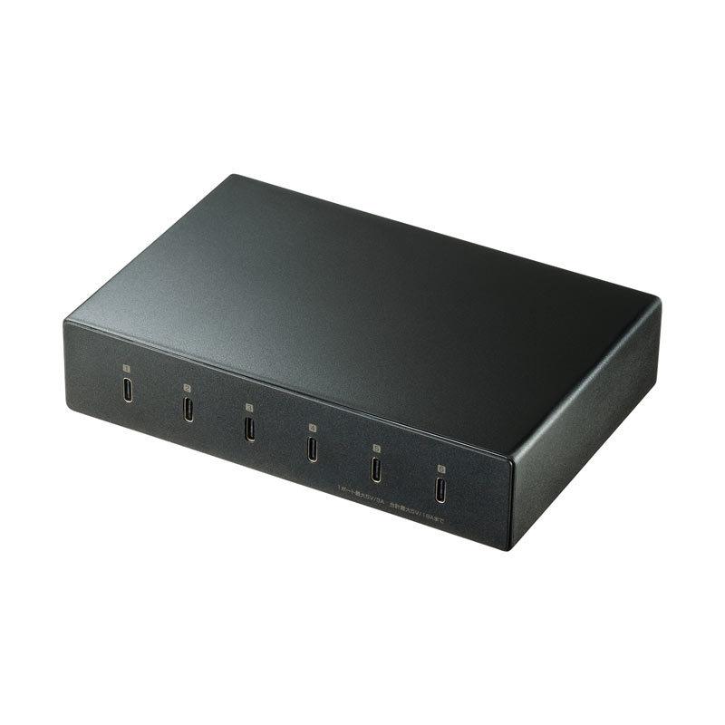 USB Type-C充電器 6ポート 合計18A 高耐久タイプ（ACA-IP81）｜sanwadirect