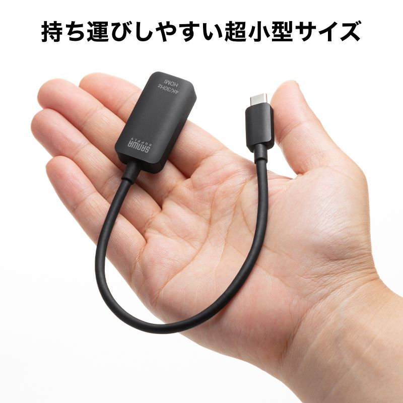 SANWA SUPPLY（サンワサプライ） USB Type C-HDMI変換アダプタ 4K/30Hz