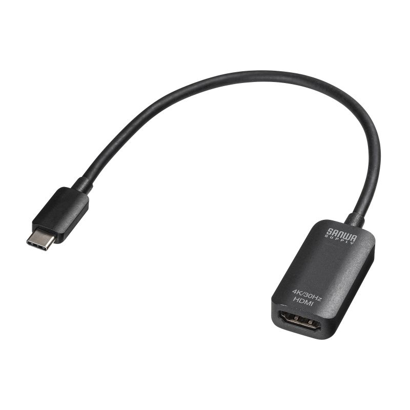 USB Type C-HDMI変換アダプタ 4K 30Hz - PCケーブル、コネクタ