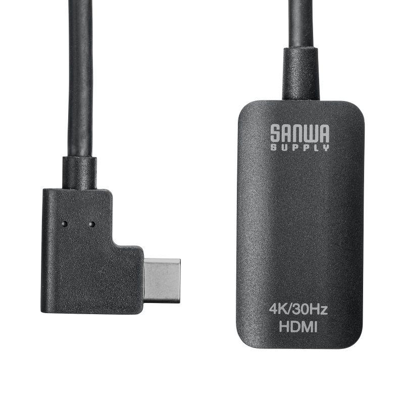 USB Type C-HDMI変換アダプタ 4K/30Hz L字 ケーブル長20cm ブラックAD-ALCHD02L｜sanwadirect｜13