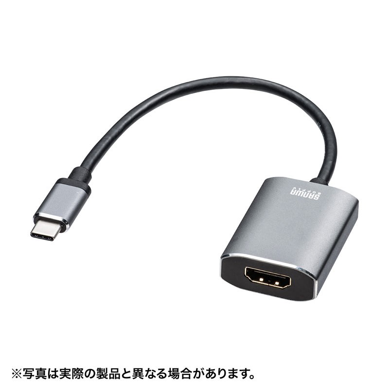 変換アダプタ TypeC-HDMI HDR対応 4K60Hz AD-ALCHDR01｜sanwadirect