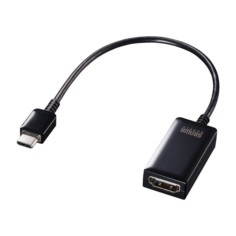 USB Type C-HDMI変換アダプタ 4K/60Hz/HDR対応（AD-ALCHDR02）｜sanwadirect