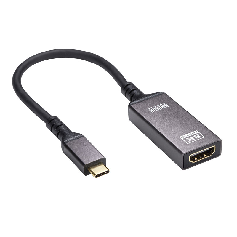 USB Type C-HDMI変換アダプタ 8K/60Hz/HDR対応（AD-ALCHDR03）｜sanwadirect｜13