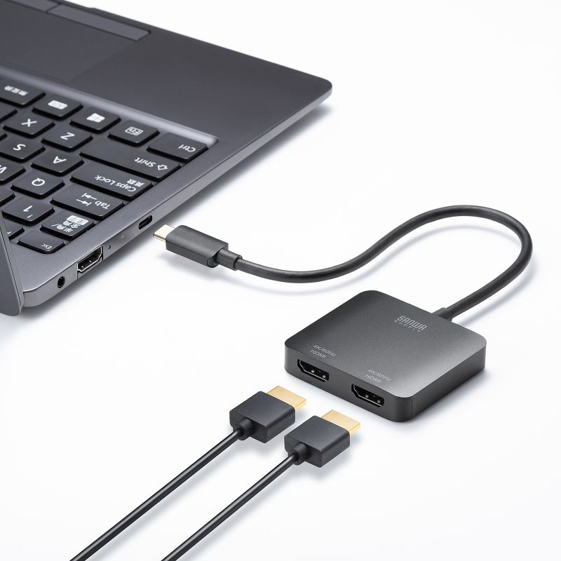 SANWA SUPPLY（サンワサプライ） USB-C HDMI 変換アダプタ 2画面 4K