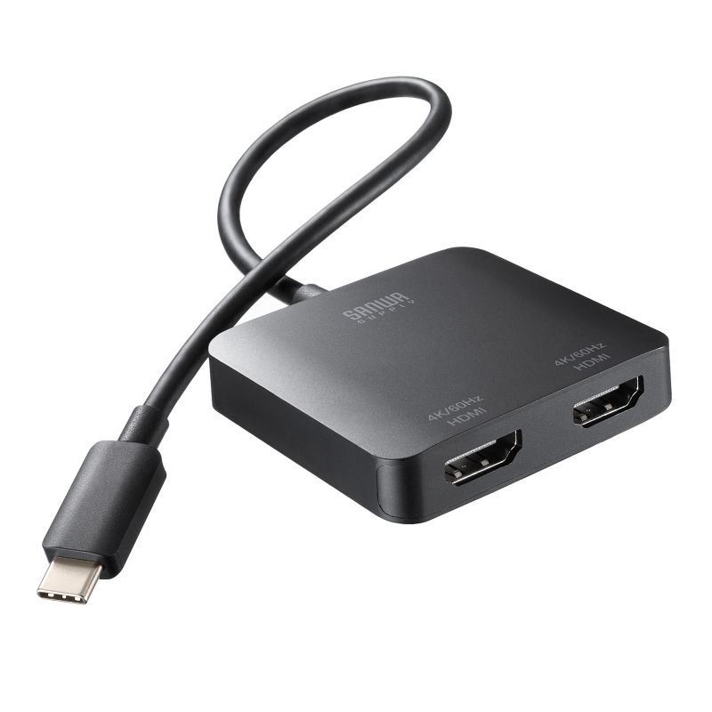 SANWA SUPPLY（サンワサプライ） USB-C HDMI 変換アダプタ 2画面 4K