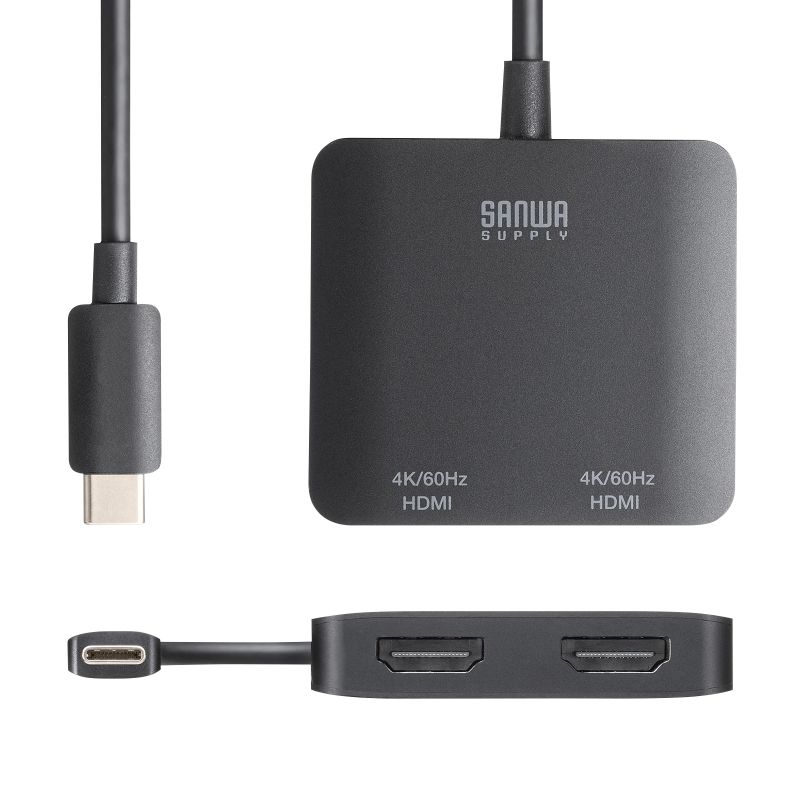 SANWA SUPPLY（サンワサプライ） USB-C HDMI 変換アダプタ 2画面 4K
