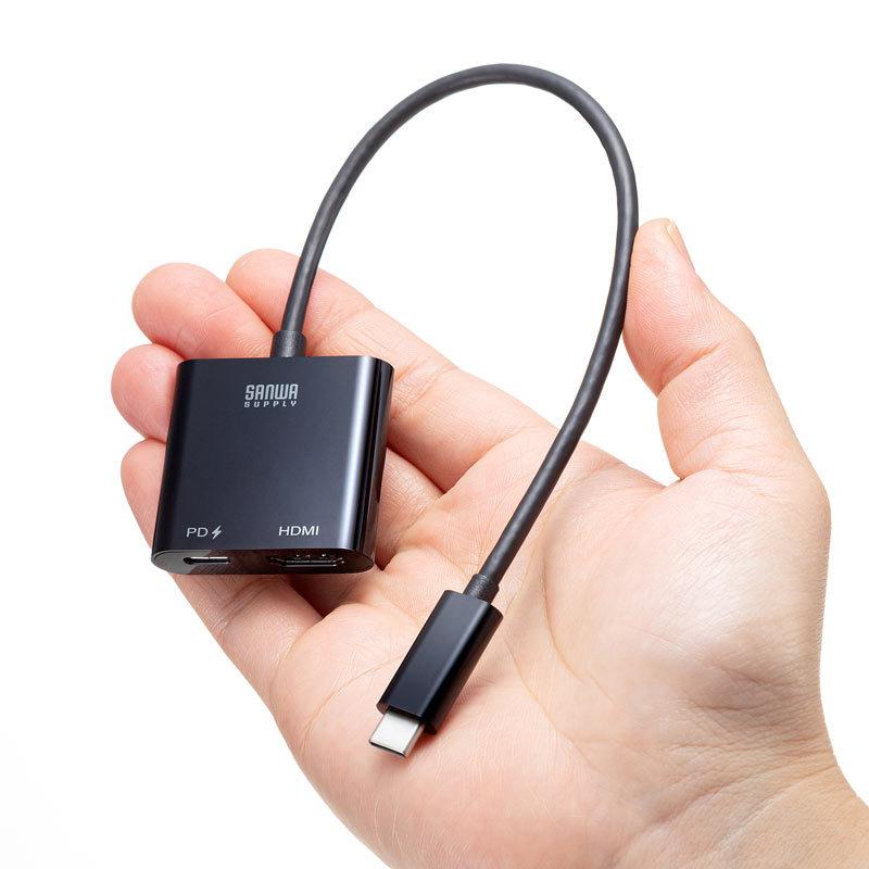 USB Type C-HDMI変換アダプタ 4K/60Hz/PD対応（AD-ALCPHDPD）｜sanwadirect｜16