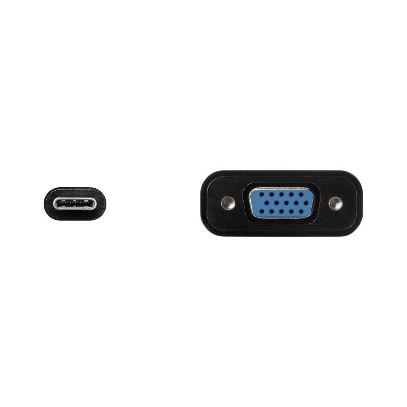 USB Type C-VGA変換アダプタ ケーブル長20cm iPad Pro 対応 1080p ブラックAD-ALCV02｜sanwadirect｜09