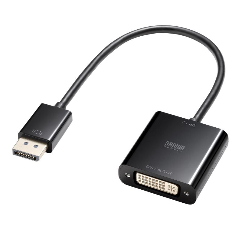 DisplayPort-DVI �ϊ��A�_�v�^ 20cm �A�N�e�B�u�^�C�v 1080p �f�B�X�v���C�|�[�g �ϊ��P�[�u�� AD-DPDVA02