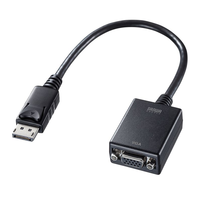 DisplayPort VGA DP ϊA_v^ 20cm tHD 1080p D-Sub 15pin j^[ vWFN^[ ubN AD-DPV06