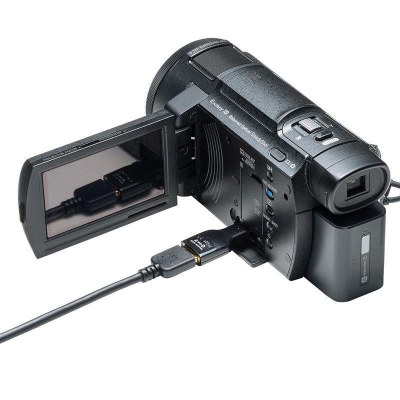 HDMI変換アダプタ　マイクロHDMI AD-HD09MCK｜sanwadirect｜06