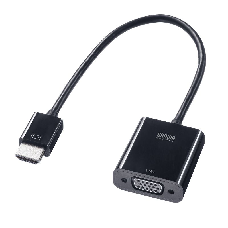 HDMI-VGA変換アダプタ HDMI Aオス-VGAメス（AD-HD24VGA）