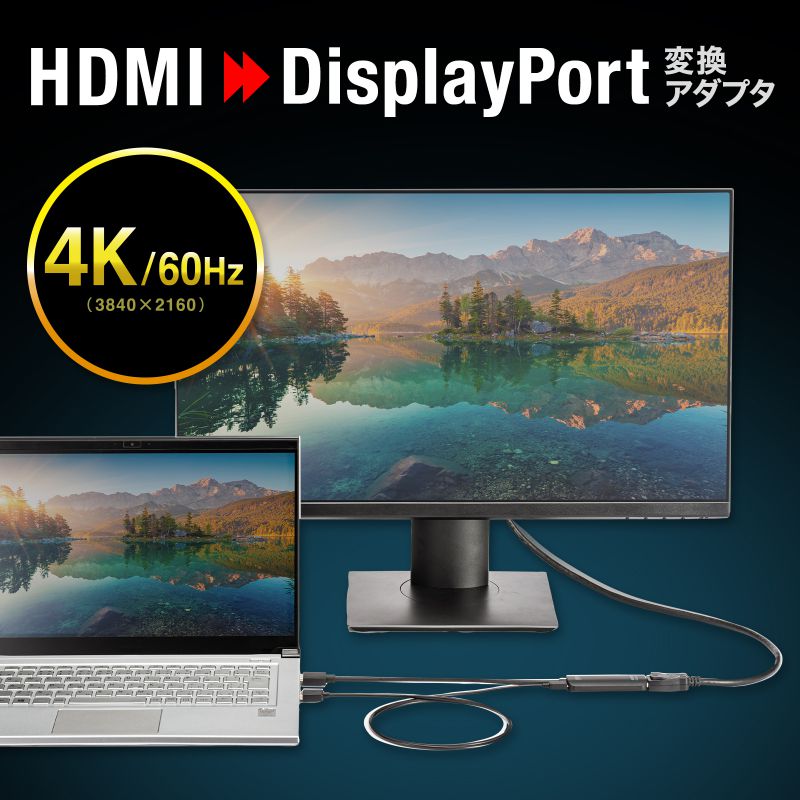 HDMI DisplayPort DP 変換ア...の詳細画像1