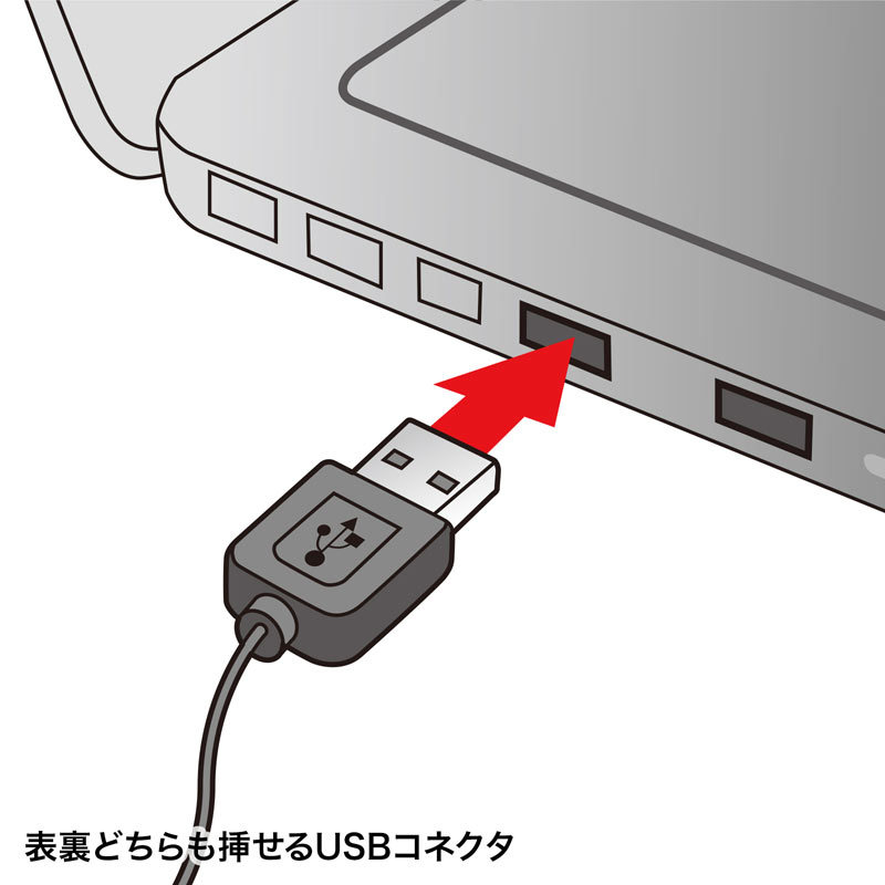 USB2.0 カードリーダー 面ファスナー付き（ADR-MSDU3BKN）｜sanwadirect｜04