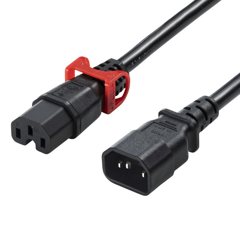 �����h�~���b�N���d���R�[�h ���b�N�v���X 2m 15A 250V APW15-C14C15LS-2