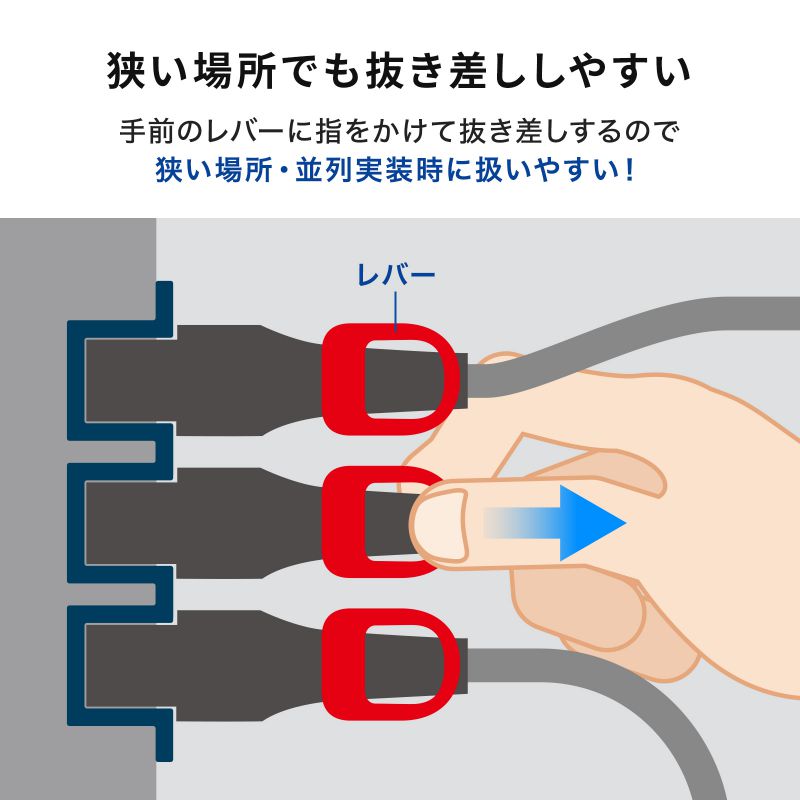 SANWA SUPPLY（サンワサプライ） 抜け防止ロック式電源コード ロック