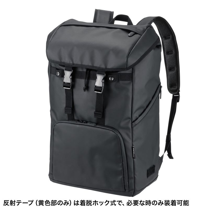 SANWA SUPPLY（サンワサプライ） 現場用リュックサック 34L 反射テープ