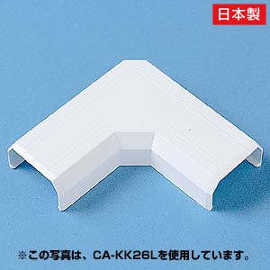 ケーブルモール 配線カバー 接続ユニット CA-KK17用 L型 ホワイト（CA-KK17L）｜sanwadirect