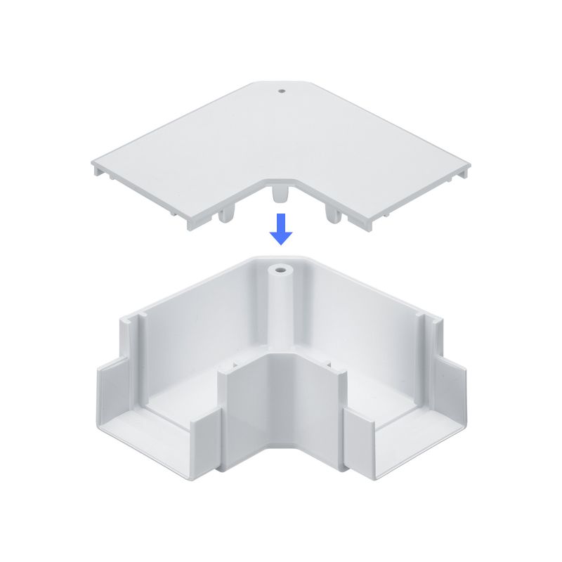 SANWA SUPPLY（サンワサプライ） ケーブルカバー コーナー 壁用 床用