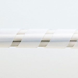 スパイラル 配線の整理に最適な結束バンド4本 収納（5m） ホワイト（CA-SP12W-5）