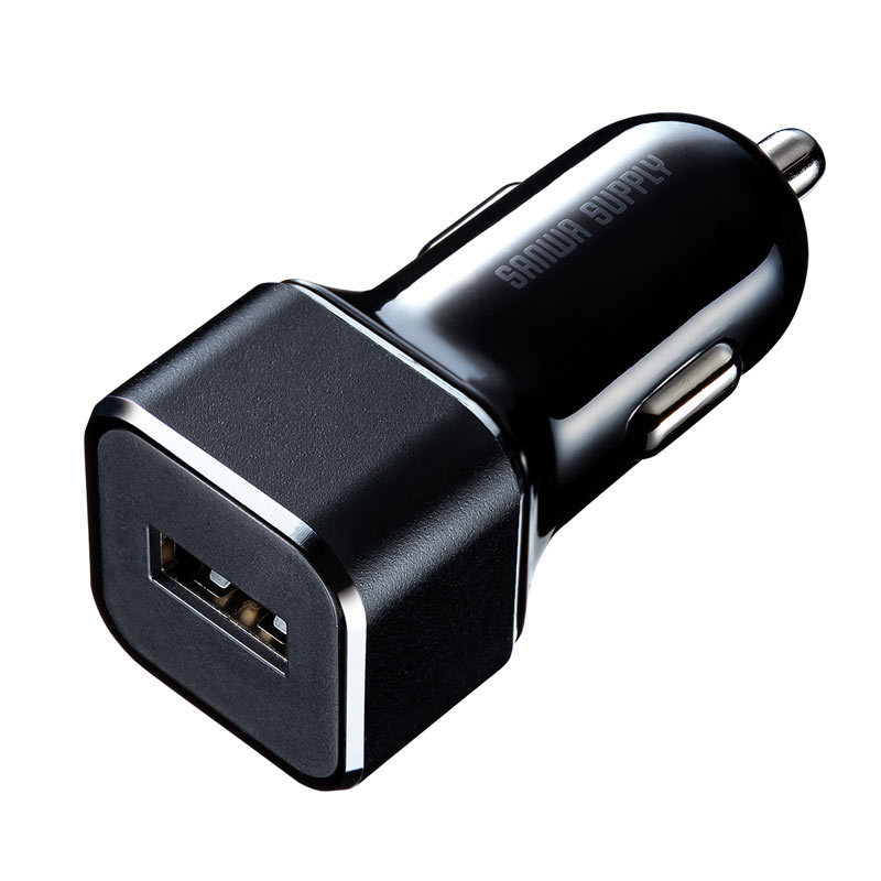USBカーチャージャー 1ポート 2.4A 12V/24V車対応（CAR-CHR73U）｜sanwadirect