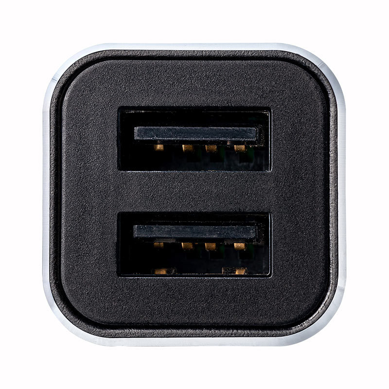 USBカーチャージャー 2ポート 合計最大4.8A 12V/24V車対応（CARCHR74U） CARCHR74Uサンワダイレクト