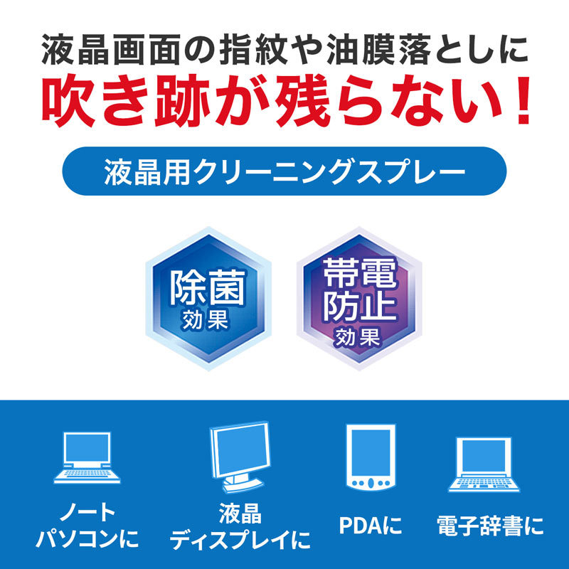 クリーニングスプレー 液晶用（CD-SP4） :CD-SP4:サンワダイレクト - 通販 - Yahoo!ショッピング