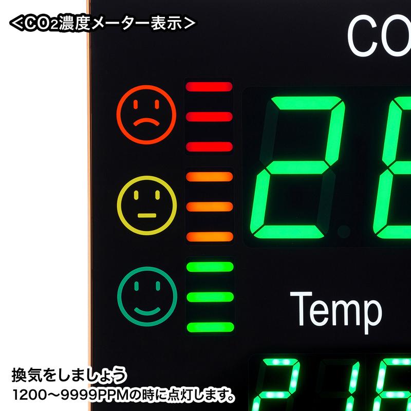 CO2二酸化炭素パネルモニター（CHE-C2）｜sanwadirect｜15