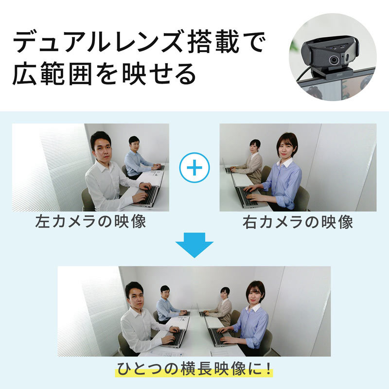 会議用カメラ : cms-v60bk : サンワダイレクト - 通販 - Yahoo