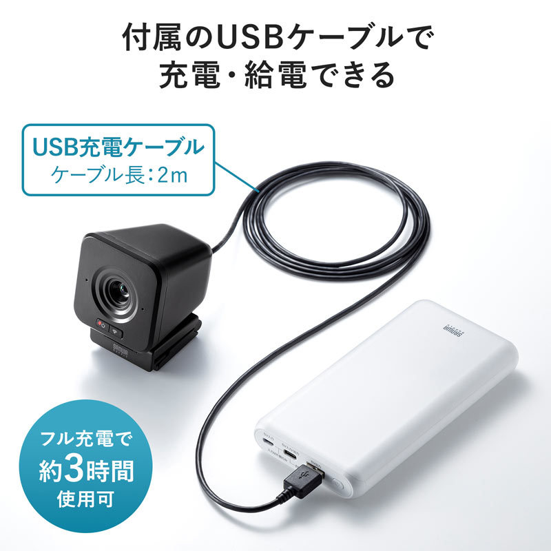 SANWA SUPPLY（サンワサプライ） WEBカメラ ワイヤレス 無線接続 2.4