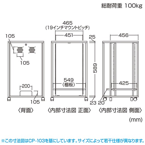 SANWA SUPPLY サーバーラック 19インチ 13U 小型 ラックマウント SANWA SUPPLY サーバーラック 19インチ 13U 小型 ラックマウント