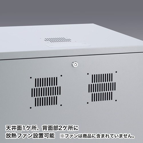 サーバーラック 19インチ 13U 小型 ラックマウント HUB ルーター HDD NAS ネットワーク機器 収納 鍵付き 奥行60cm サンワサプライ直営店 （CP-102）の画像