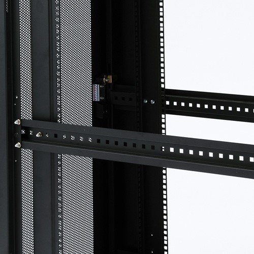 19インチサーバーラック （ 小型 12U 奥行110cm メッシュパネル 棚板×1枚 スライド棚×1枚付き ） サンワサプライ直営店 CP-SVC12Uの画像