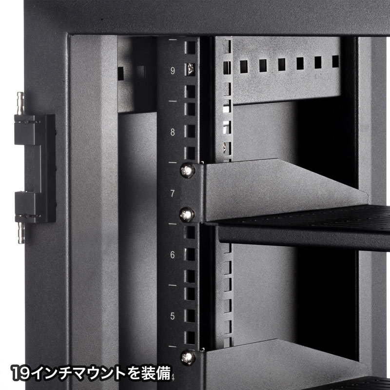 小型19インチマウントボックス 9U　D450（CP-SVCBOX3BK）｜sanwadirect｜14