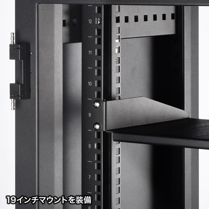 小型19インチマウントボックス 12U　D450 サンワサプライ直営店 （CP-SVCBOX4BK）_13
