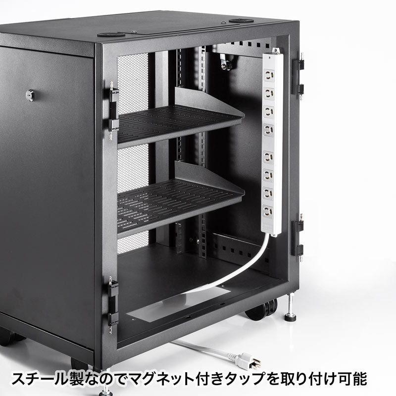小型19インチマウントボックス 12U　D450 サンワサプライ直営店 （CP-SVCBOX4BK）_15