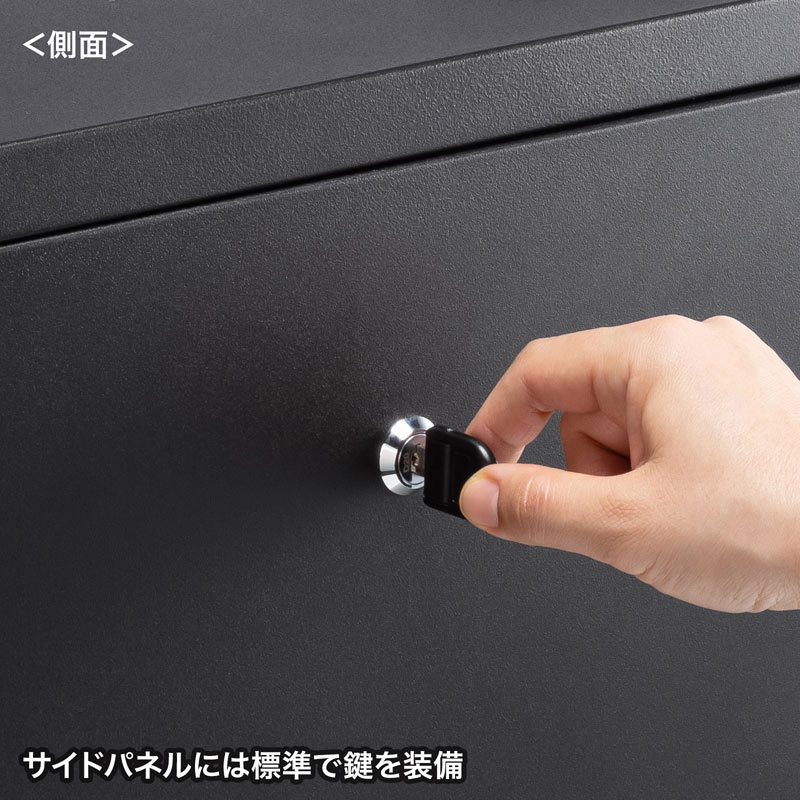 小型19インチマウントボックス 12U　D450 サンワサプライ直営店 （CP-SVCBOX4BK）_5
