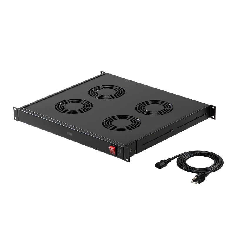 ラックマウント冷却ファンユニット ファン4台 19インチサーバーラック用 CP-SVFANUN4
