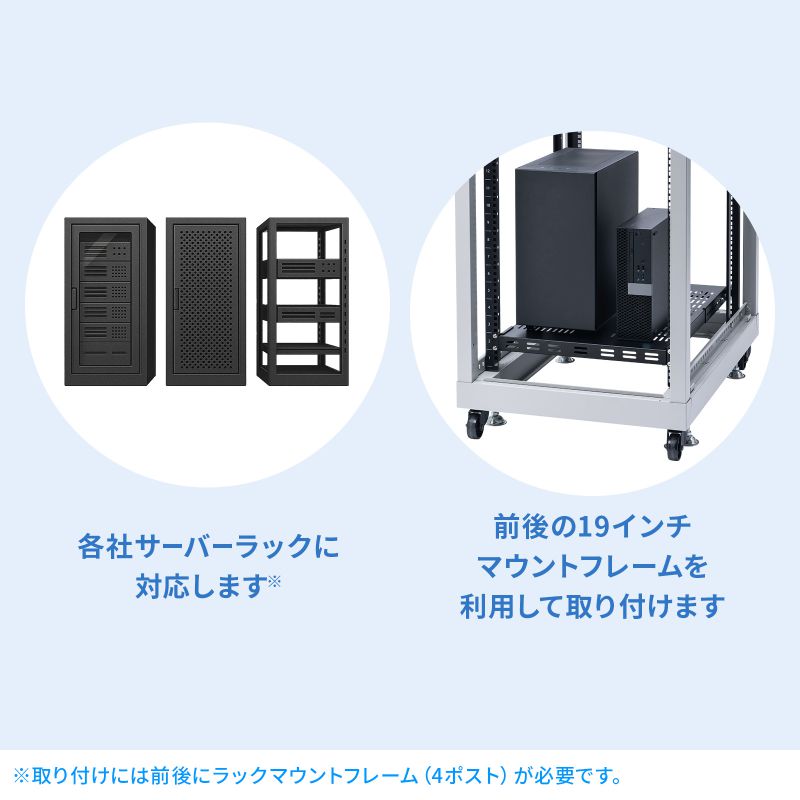 SANWA SUPPLY（サンワサプライ） 19インチマウント用取り付け棚板