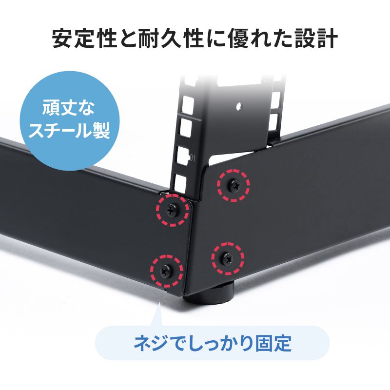 SANWA SUPPLY（サンワサプライ） 19インチマウントラック 4U フレーム