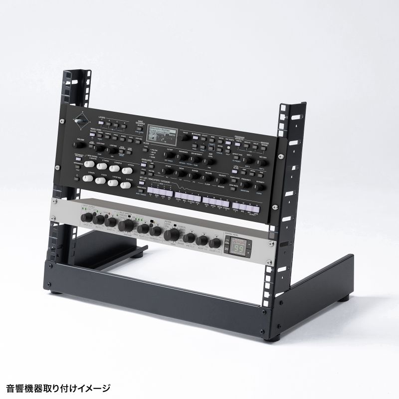19インチマウントラック 8U フレームタイプ 卓上用 サーバーラック オーディオラック CP-TB8UBK_13