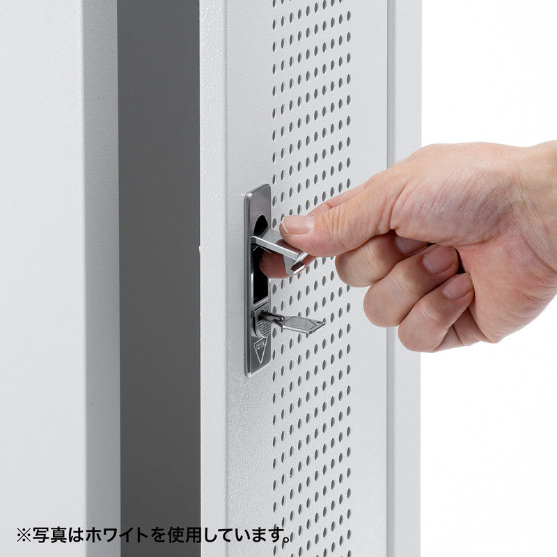 キャスター付きハブボックス 2U ブラック サンワサプライ直営店 （CP-THBOX2UBK）_12