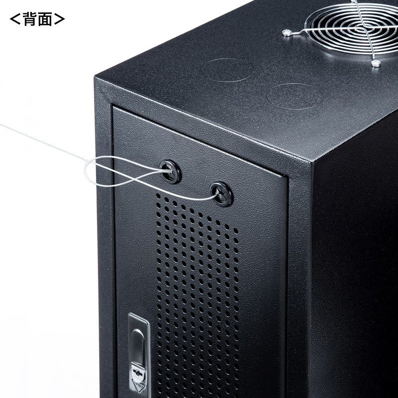 キャスター付きハブボックス 2U ブラック サンワサプライ直営店 （CP-THBOX2UBK）_9