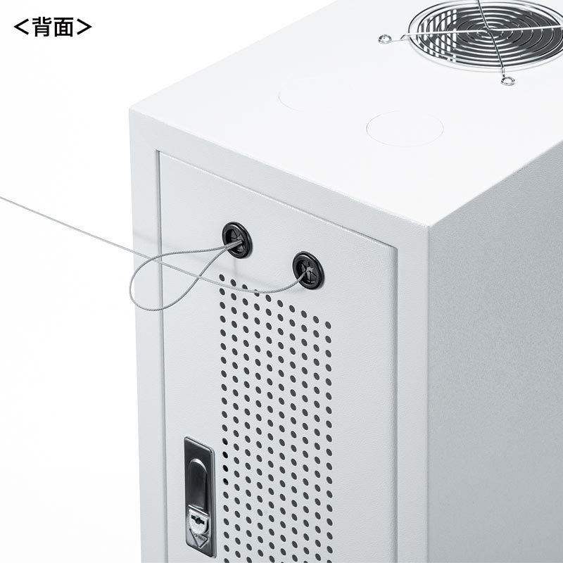 SANWA SUPPLY キャスター付きハブボックス 2U ホワイト