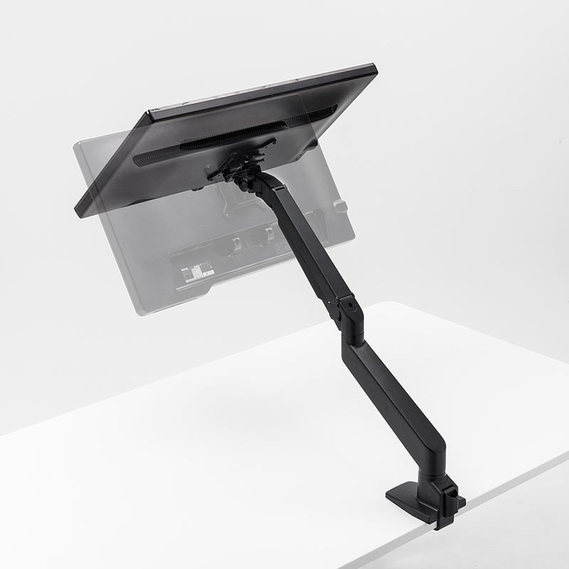 SANWA SUPPLY モニターアーム ガス圧 ガススプリング 34インチ対応 黒