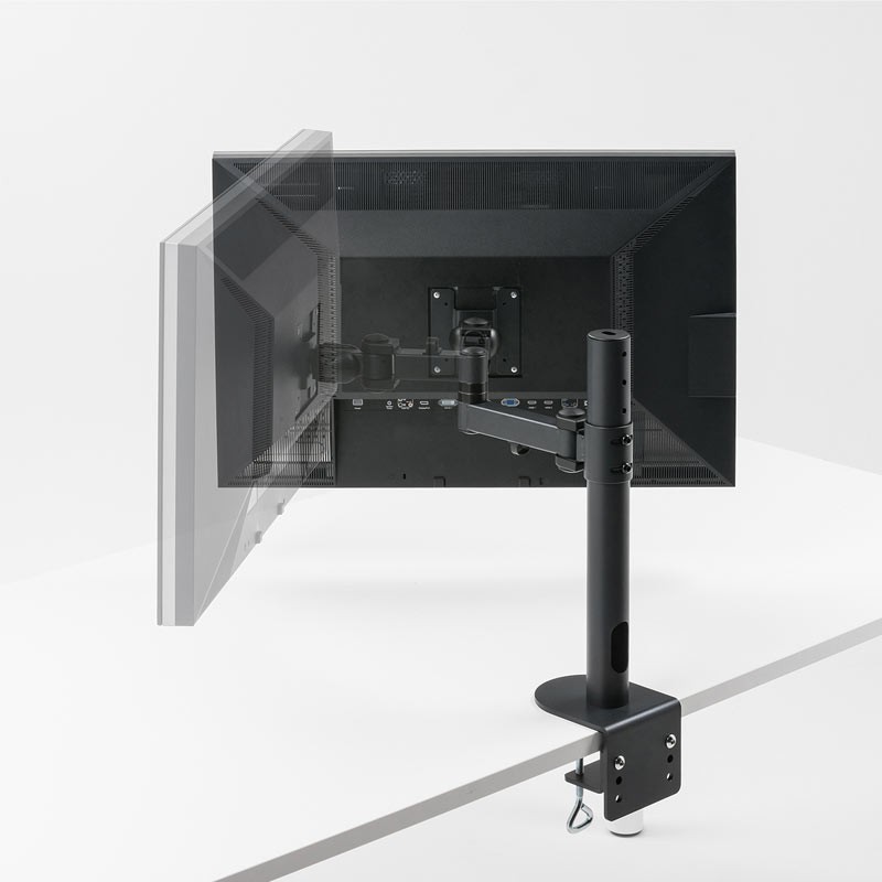 SANWA SUPPLY（サンワサプライ） モニターアーム 49インチ対応 黒