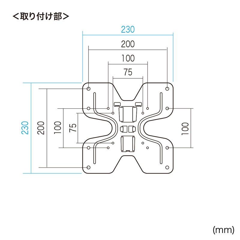 SANWA SUPPLY（サンワサプライ） モニターアーム 42インチ対応 テレビ