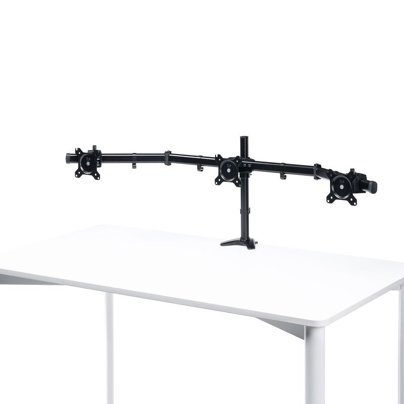 SANWA SUPPLY モニターアーム 3画面 トリプル 27インチ対応 黒
