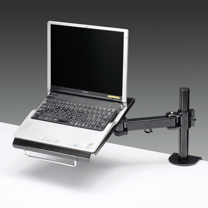 サンワサプライ　CR-LANPC3 クランプ式ノートPC台　PCスタンド Amazon.co.jp: サンワサプライ クランプ式ノートPC台（3関節