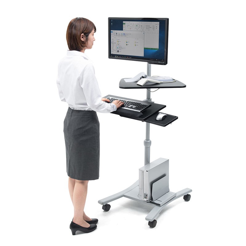 SANWA SUPPLY（サンワサプライ） キーボード台 CPUスタンド付き液晶